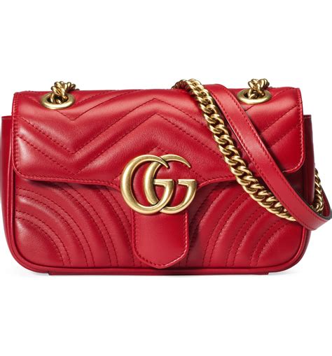 gucci supermini matelassé leather shoulder bag|gucci marmont bag small size.